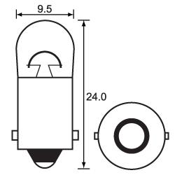 GLOBE 12V 3W  BAYONET HL025 PK10