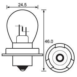 GLOBE 12V 15W P26 BASE HL409 EACH