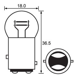 GLOBE 12V 21/5W STOP/TAIL A2641G18 PK10