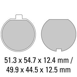 FERODO BRAKE PADS FDB181P KAW Z650 '76-'77/KZ900 '76-'77/KZ1000 '77-'78