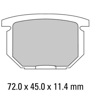 FERODO BRAKE PADS FDB217P