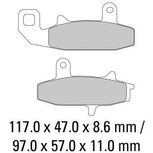 FERODO BRAKE PADS FDB606P