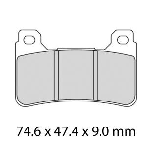 FERODO BRAKE PADS FDB2205ZR FRONT CBR600RR 2005 / CBR1000RR 2004/2005