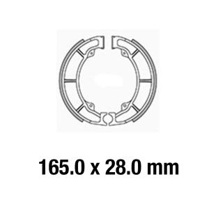 FERODO BRAKE SHOES FSB789 LTF250F '99-'02/LTF250 '88-'01 REAR