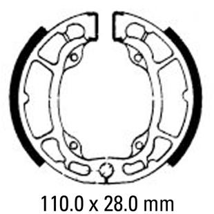 FERODO BRAKE SHOES FSB798 KX80 '79-'83 FRONT / REAR