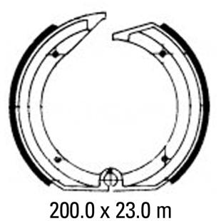 FERODO BRAKE SHOES FSB805