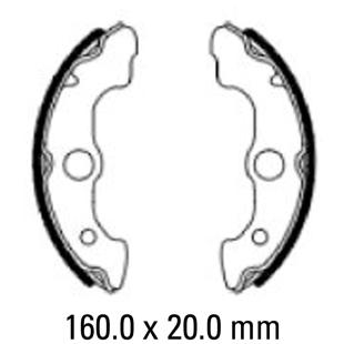 FERODO BRAKE SHOES FSB931