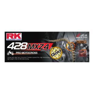 RK CHAIN 428MXZ-126L MXZ GOLD (Up to 150cc)