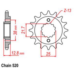 SPROCKET 16T KAWASAKI