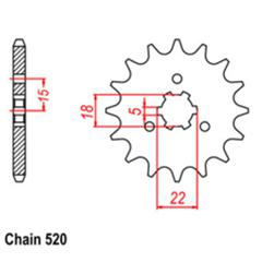 SPROCKET 12T KAW, SUZ