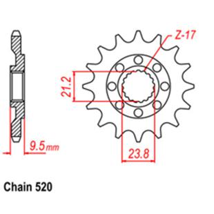 SPROCKET 15T HONDA