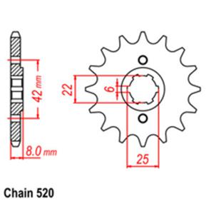 SPROCKET 16T HONDA
