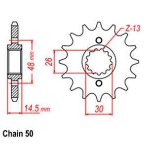 SPROCKET 16T HONDA