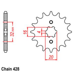 SPROCKET 14T YAMAHA