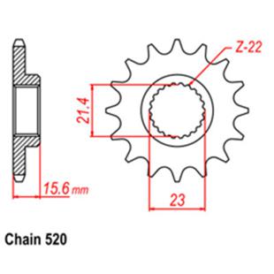 SPROCKET 16T YAMAHA
