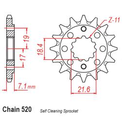 SPROCKET 13T RACE DRILLED HONDA