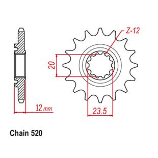 SPROCKET 14T RUBBER CUSH