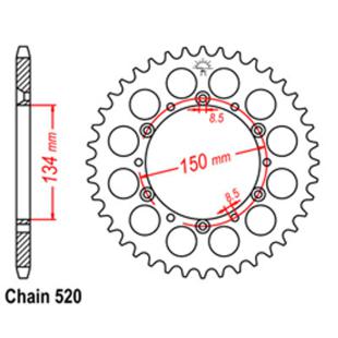 SPROCKET 46T KAW, SUZ