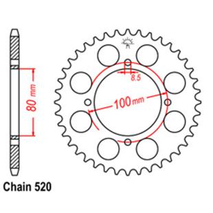 SPROCKET 43T SUZUKI