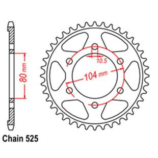 SPROCKET 46T KAWASAKI