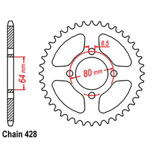 SPROCKET 43T YAMAHA