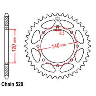 SPROCKET 42T KAWASAKI