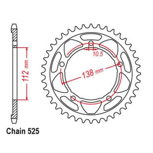 SPROCKET 43T YAMAHA 525