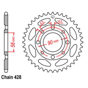 SPROCKET 42T HONDA