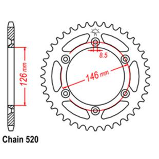 SPROCKET 51T KAW, SUZ