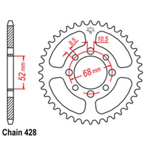 SPROCKET 42T KAW, SUZ