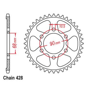 SPROCKET 48T HONDA CB125R 2019