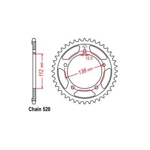 SPROCKET 41T HONDA CB/CBR500 +