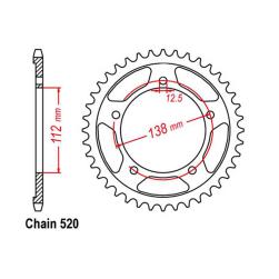 SPROCKET 43T HONDA CB/CBR500 +