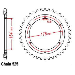 SPROCKET 43T HONDA VFR800