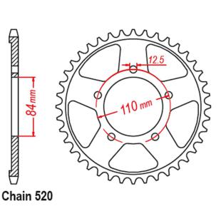 SPROCKET 40T HONDA CMX500