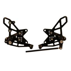 REAR SET KIT VORTEX ZX10R 2004>2005 BLK