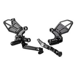 REAR SET KIT VORTEX YAM R9 25-26 BLACK
