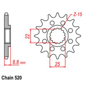 SPROCKET 12T KTM, POLARIS