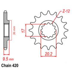 SPROCKET 14T KTM SX65 24-26