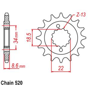 SPROCKET 15T KTM