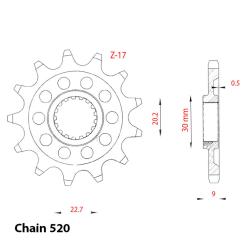 SPROCKET 13T SHERCO
