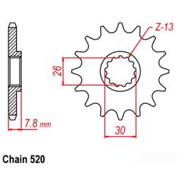 SPROCKET 18T TRIUMPH