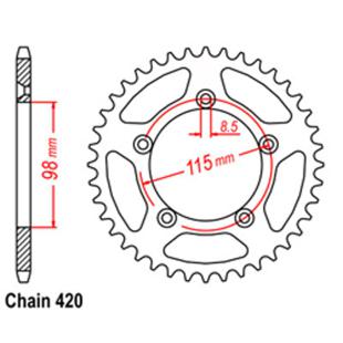 SPROCKET 46T KTM