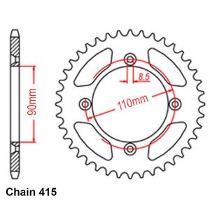 SPROCKET 44T KTM