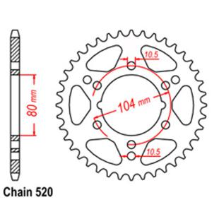 SPROCKET 42T KAW, POLARIS