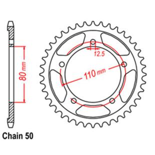 SPROCKET 46T TRIUMPH