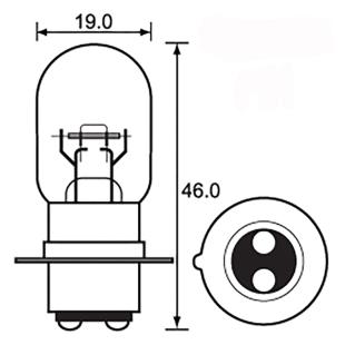 GLOBE 6V 15/15W 1-PIN HL364 EACH