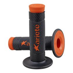 GRIPS MX ARIETE VULCAN BLACK/ORANGE 115MM