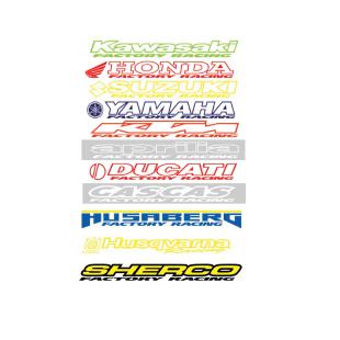 STICKER RACING YAMAHA WHITE