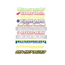 STICKER RACING YAMAHA BLUE